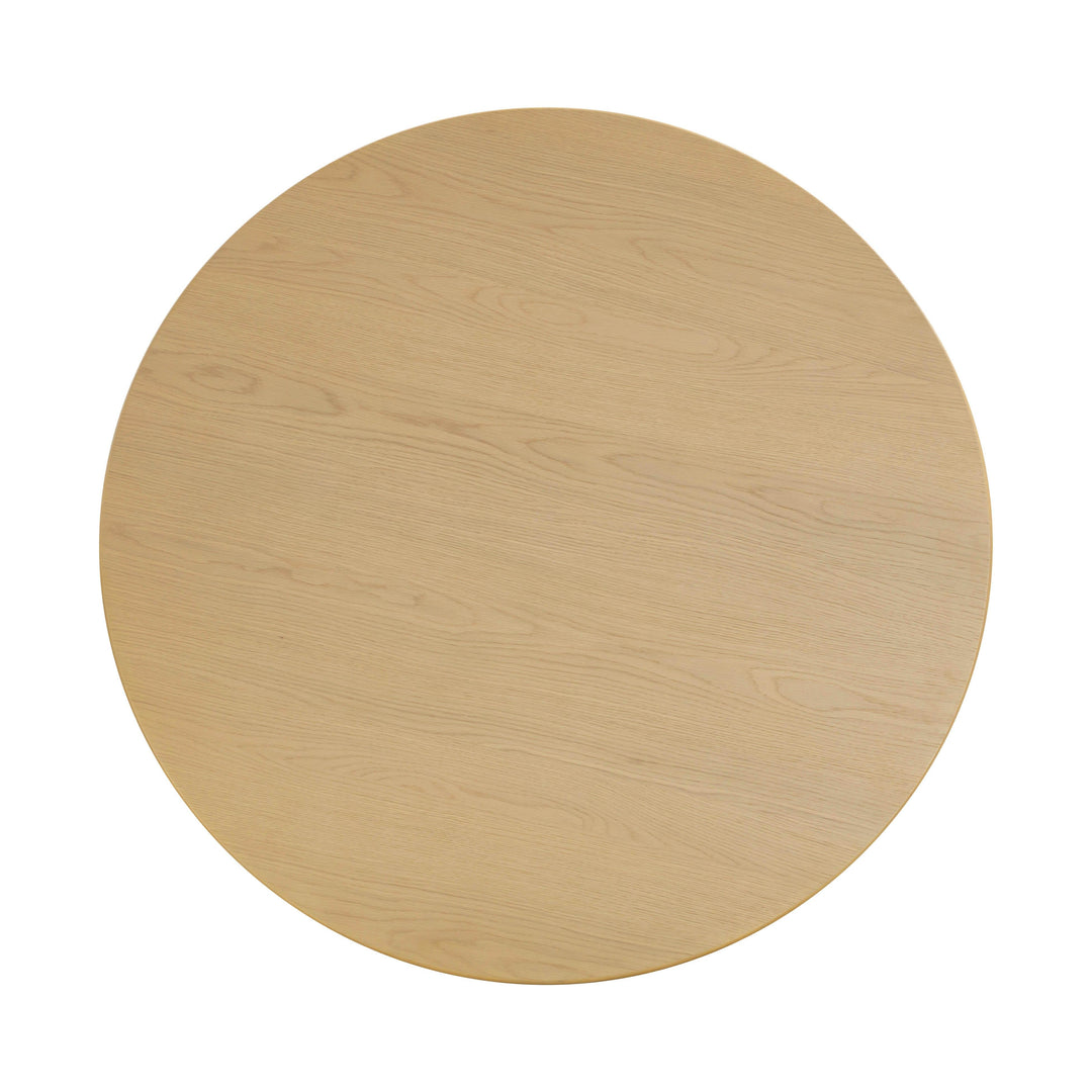 SwayLiving Chelsea Natural Oak Wood Round Dining Table DINING TABLES