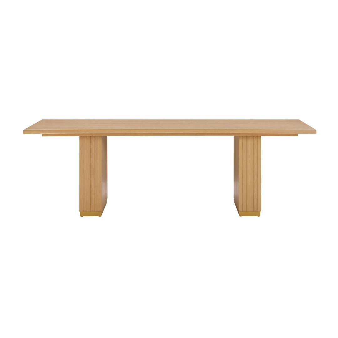 SwayLiving Chelsea Natural Oak Wood Rectangular Dining Table DINING TABLES