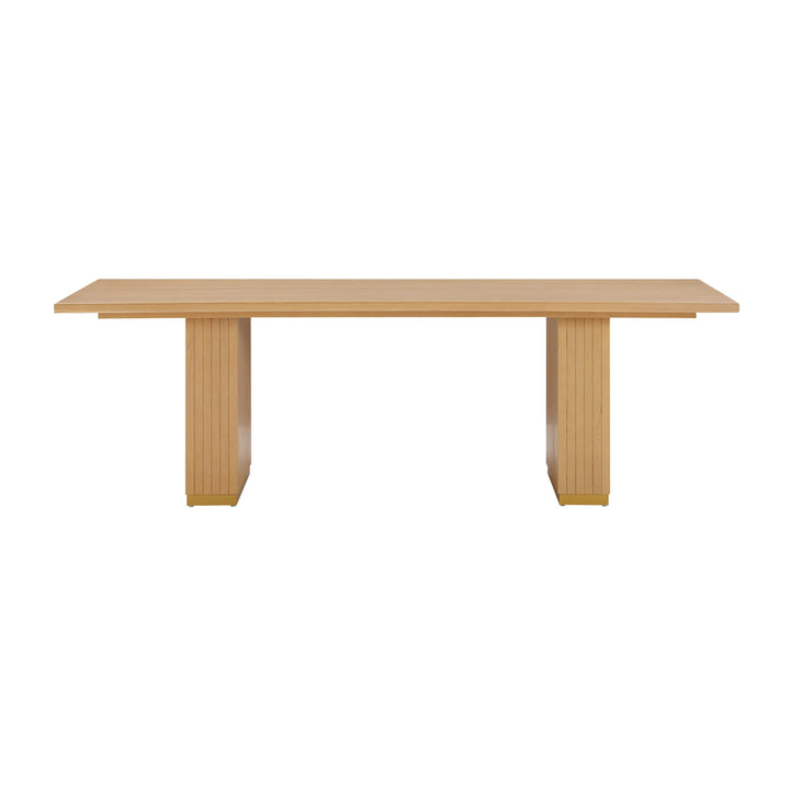 SwayLiving Chelsea Natural Oak Wood Rectangular Dining Table DINING TABLES