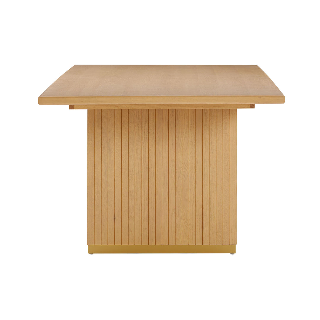 SwayLiving Chelsea Natural Oak Wood Rectangular Dining Table DINING TABLES
