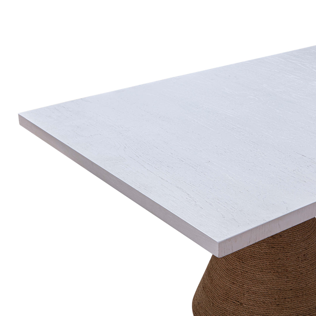 SwayLiving Rishi Natural Rope Rectangular Table DINING TABLES
