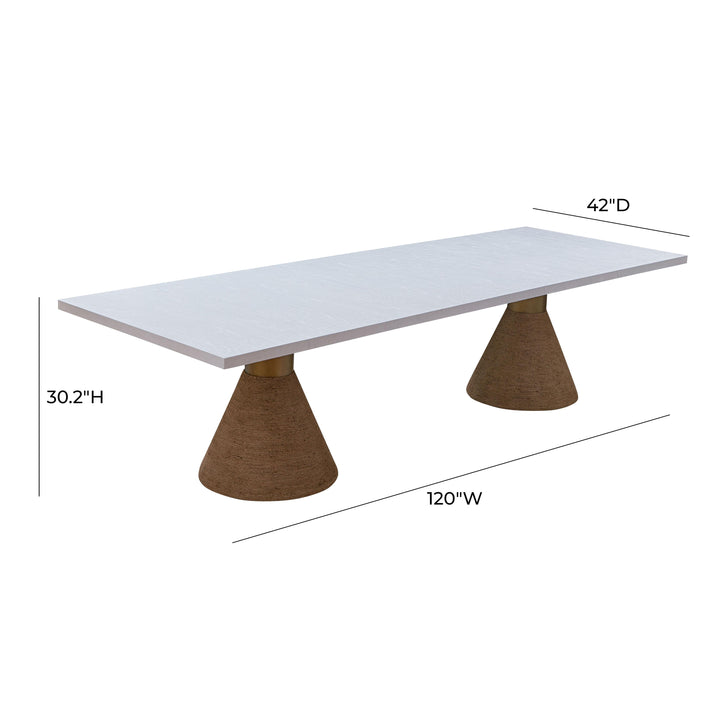 SwayLiving Rishi Natural Rope Rectangular Table DINING TABLES