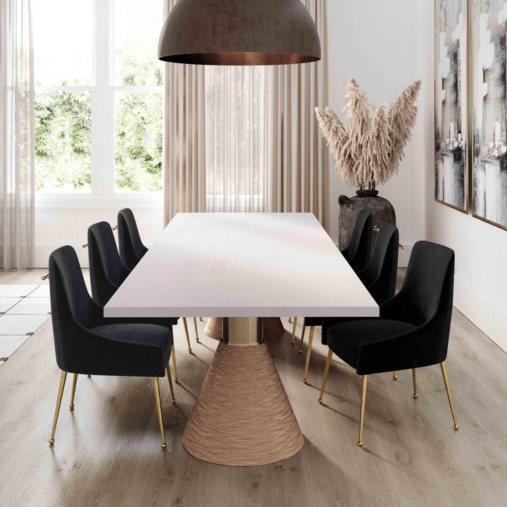 SwayLiving Rishi Natural Rope Rectangular Table DINING TABLES