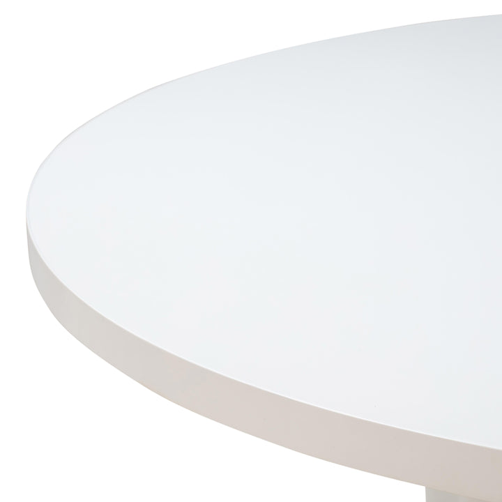 SwayLiving Kali 55 Inch White Round Dining Table DINING TABLES