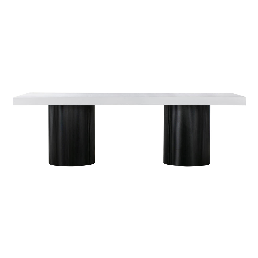 SwayLiving Nova White Lacquer Dining Table DINING TABLES