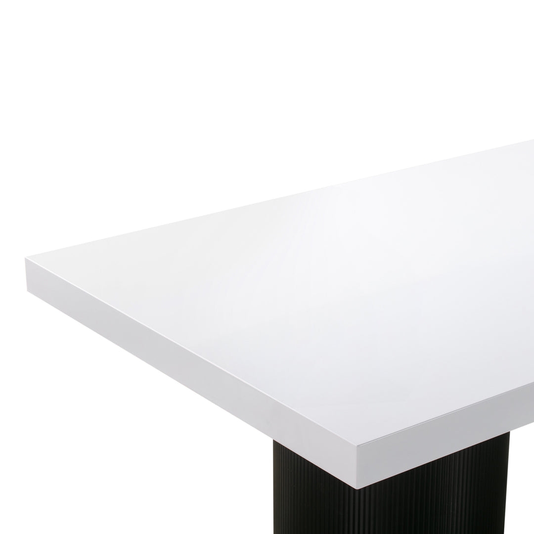 SwayLiving Nova White Lacquer Dining Table DINING TABLES