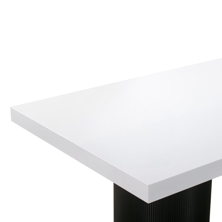 SwayLiving Nova White Lacquer Dining Table DINING TABLES