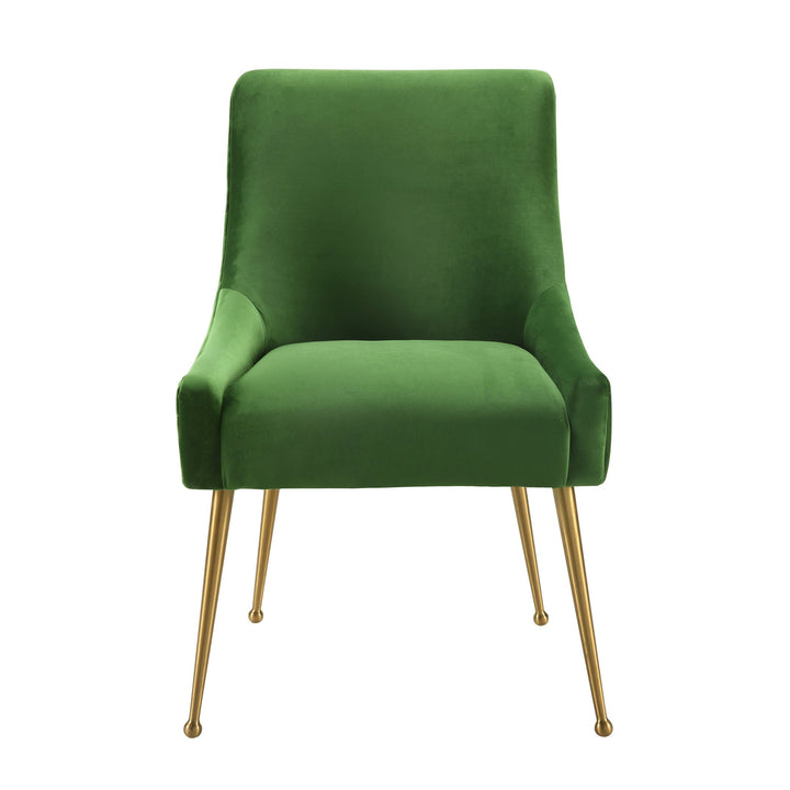 SwayLiving Beatrix Green Velvet Side Chair DINING CHAIRS