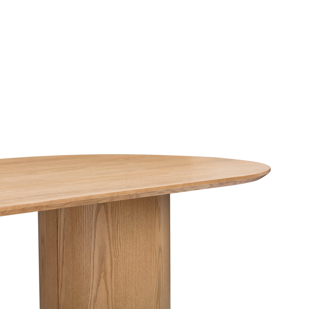 SwayLiving Brandy Natural Ash Wood Oval Dining Table DINING TABLES