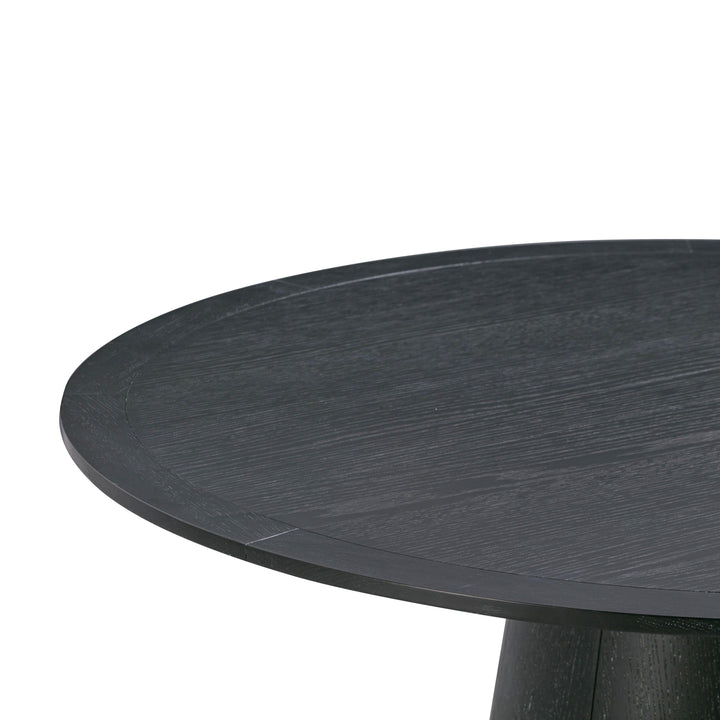 SwayLiving Sahara Black Oak Round Dining Table DINING TABLES
