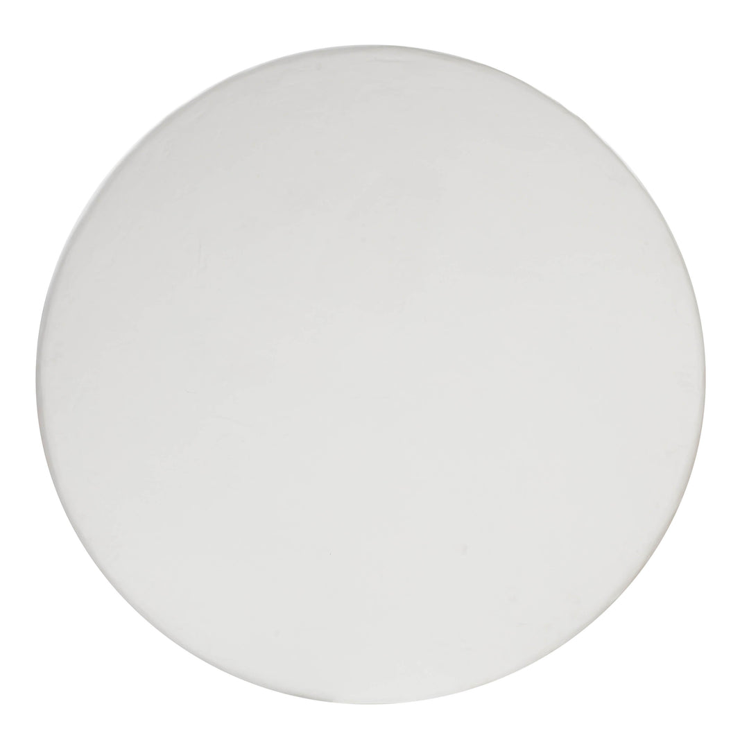 SwayLiving Elika White Faux Plaster Round Dining Table OUTDOOR DINING TABLES