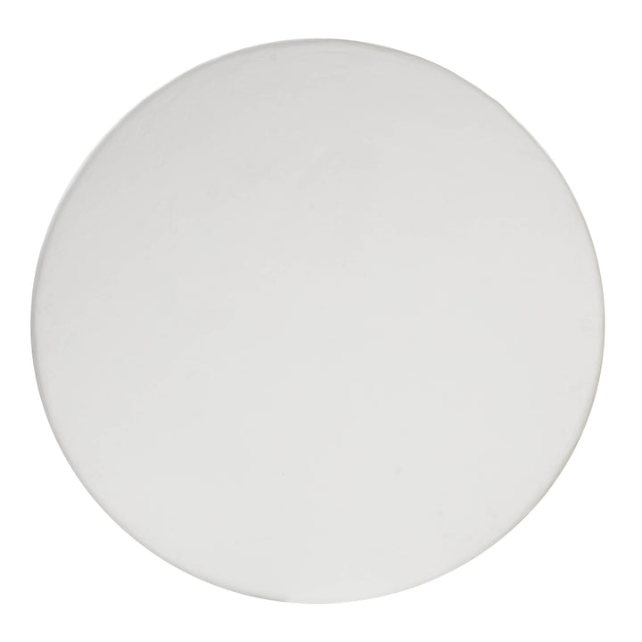 SwayLiving Elika White Faux Plaster Round Dining Table OUTDOOR DINING TABLES
