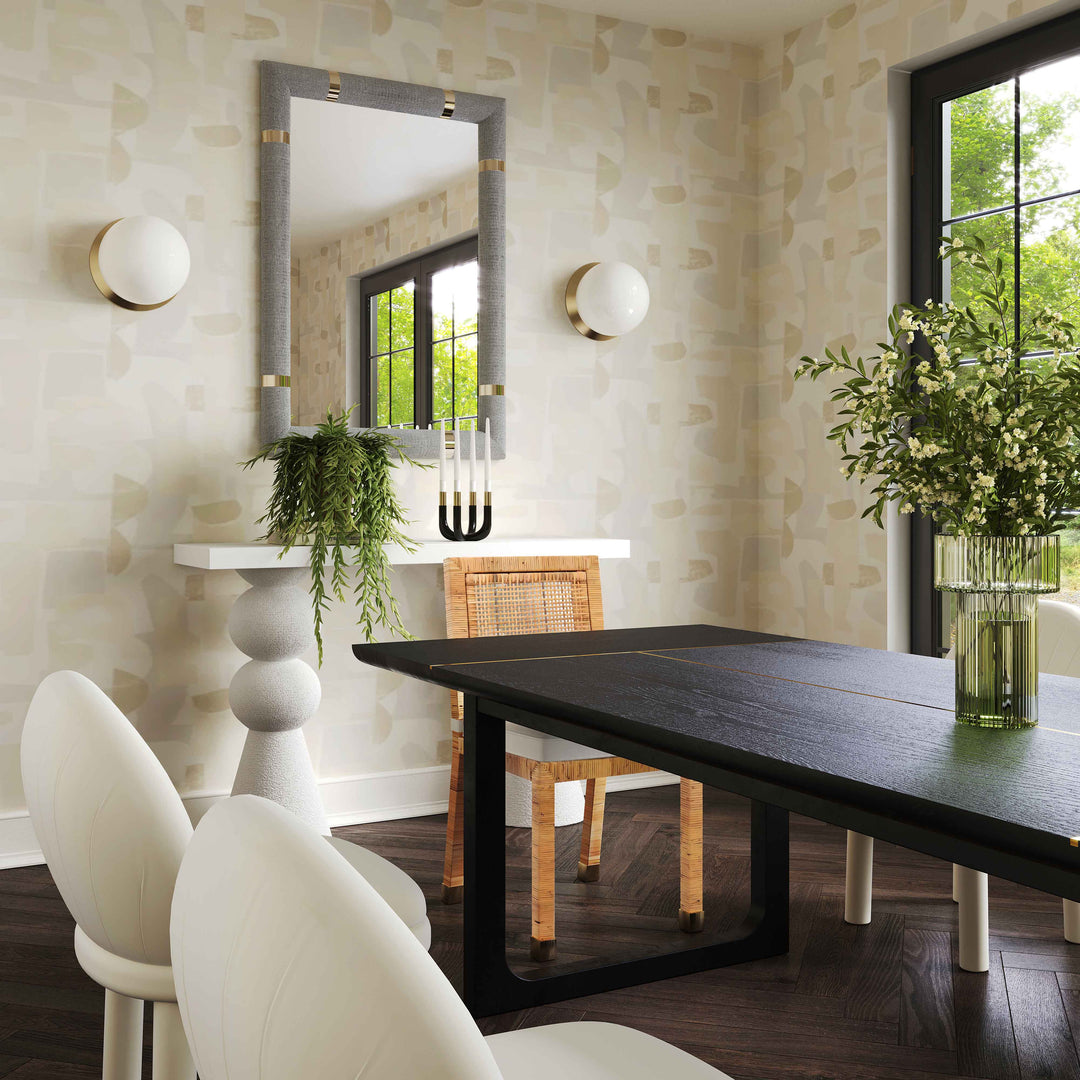SwayLiving Shiloh Black Ash Rectangular Dining Table DINING TABLES