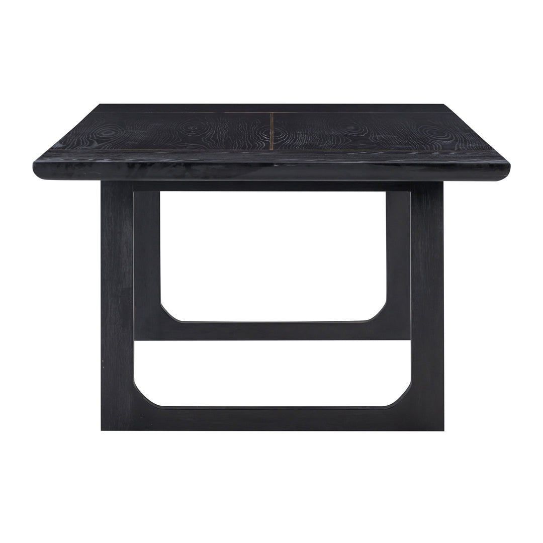 SwayLiving Shiloh Black Ash Rectangular Dining Table DINING TABLES