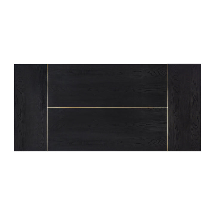 SwayLiving Shiloh Black Ash Rectangular Dining Table DINING TABLES