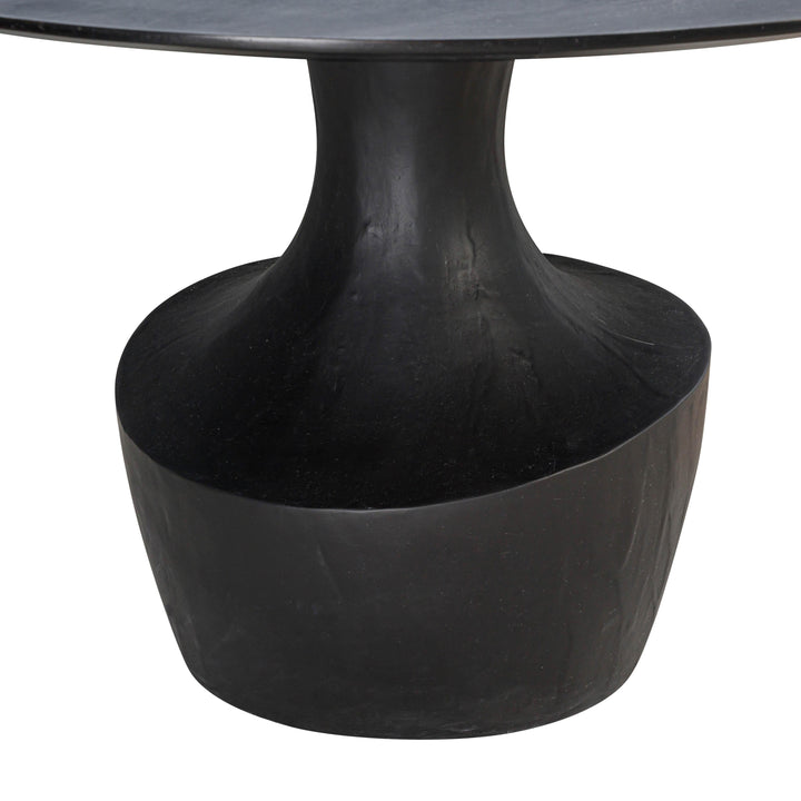 SwayLiving Gevra Black Acacia & Faux Plaster Dining Table DINING TABLES