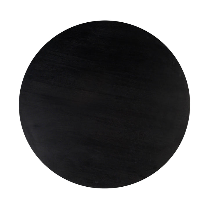 SwayLiving Gevra Black Acacia & Faux Plaster Dining Table DINING TABLES