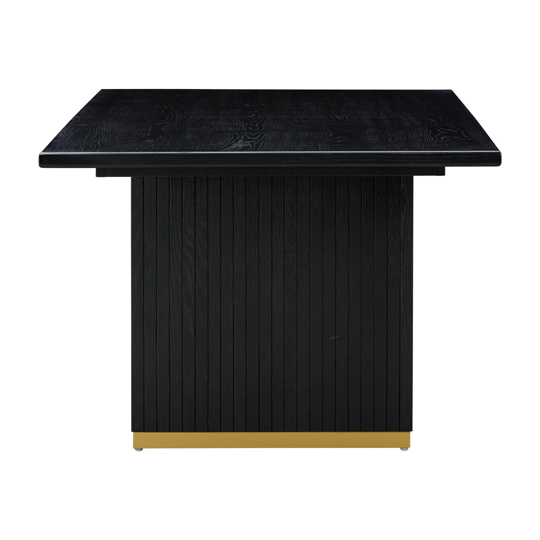 SwayLiving Chelsea Black Oak Rectangular Dining Table DINING TABLES