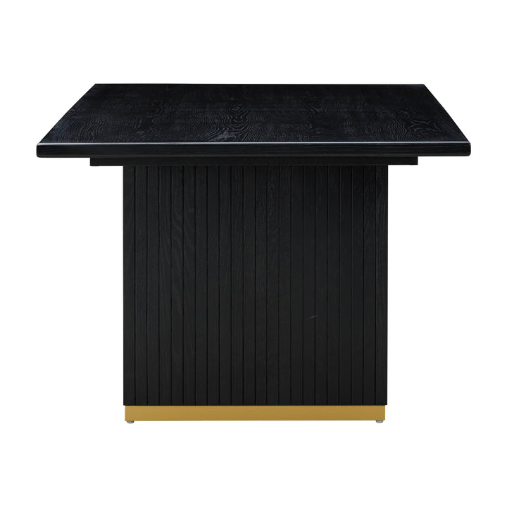 SwayLiving Chelsea Black Oak Rectangular Dining Table DINING TABLES