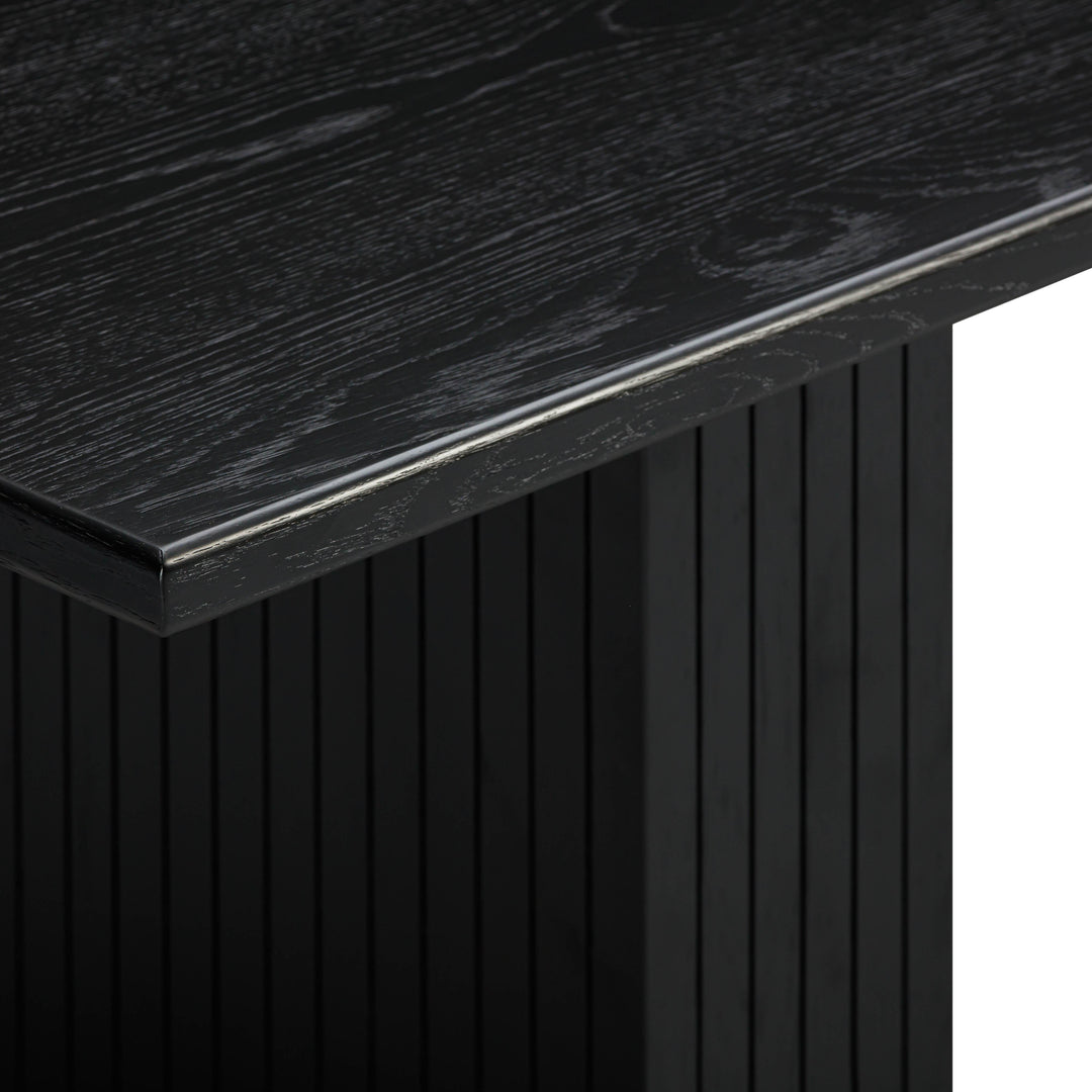 SwayLiving Chelsea Black Oak Rectangular Dining Table DINING TABLES