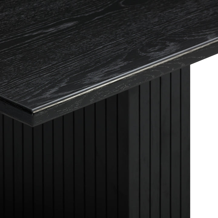 SwayLiving Chelsea Black Oak Rectangular Dining Table DINING TABLES
