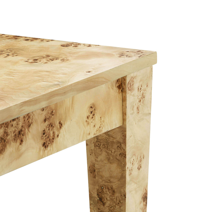 SwayLiving Brandyss Natural Burl Rectangular Dining Table DINING TABLES