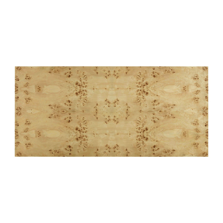 SwayLiving Brandyss Natural Burl Rectangular Dining Table DINING TABLES