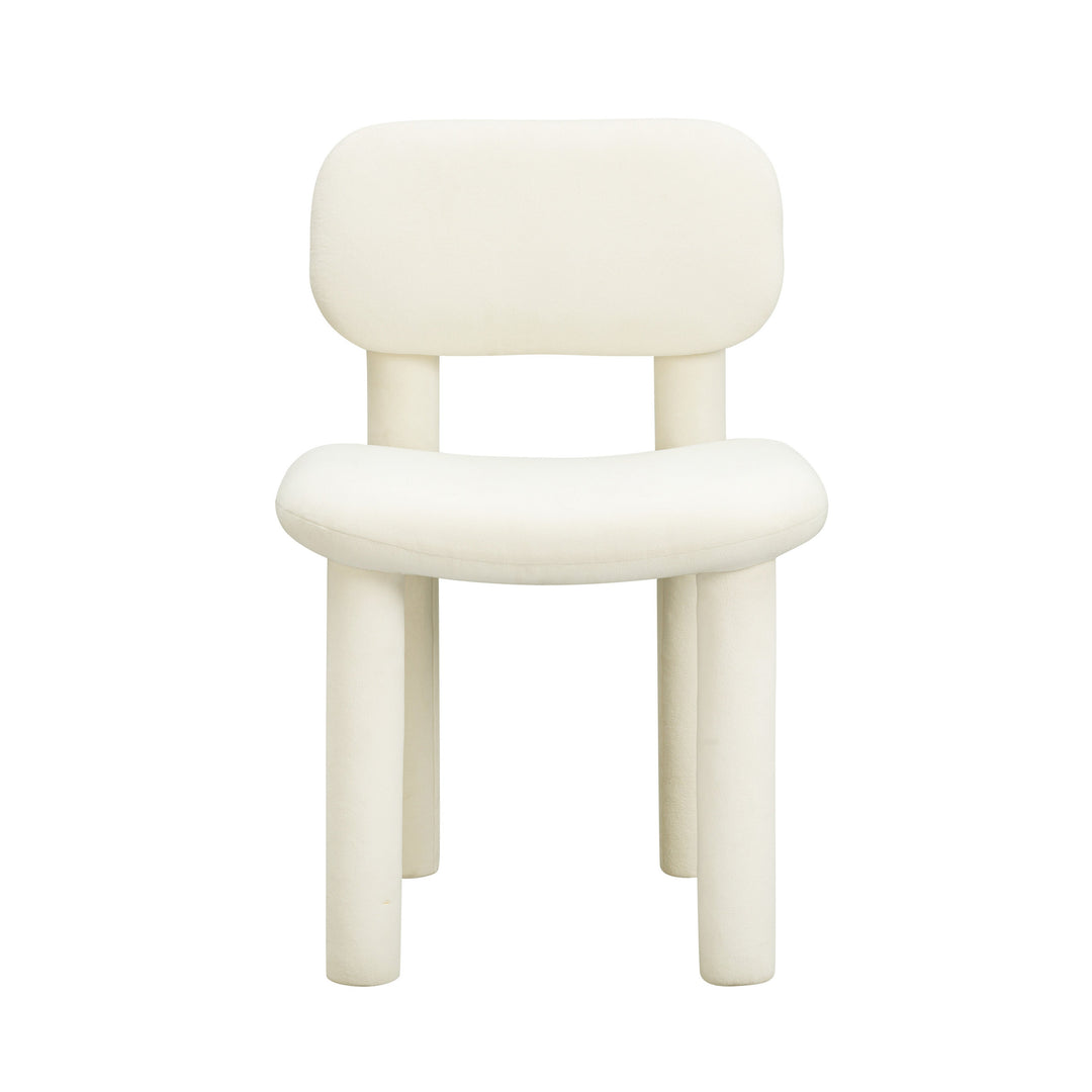 SwayLiving Elise Ivory White Velvet Dining Chair - Set of 2 DINING CHAIRS