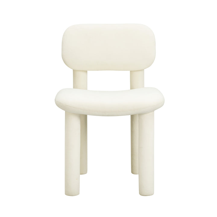 SwayLiving Elise Ivory White Velvet Dining Chair - Set of 2 DINING CHAIRS