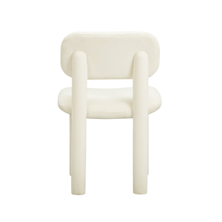 SwayLiving Elise Ivory White Velvet Dining Chair - Set of 2 DINING CHAIRS