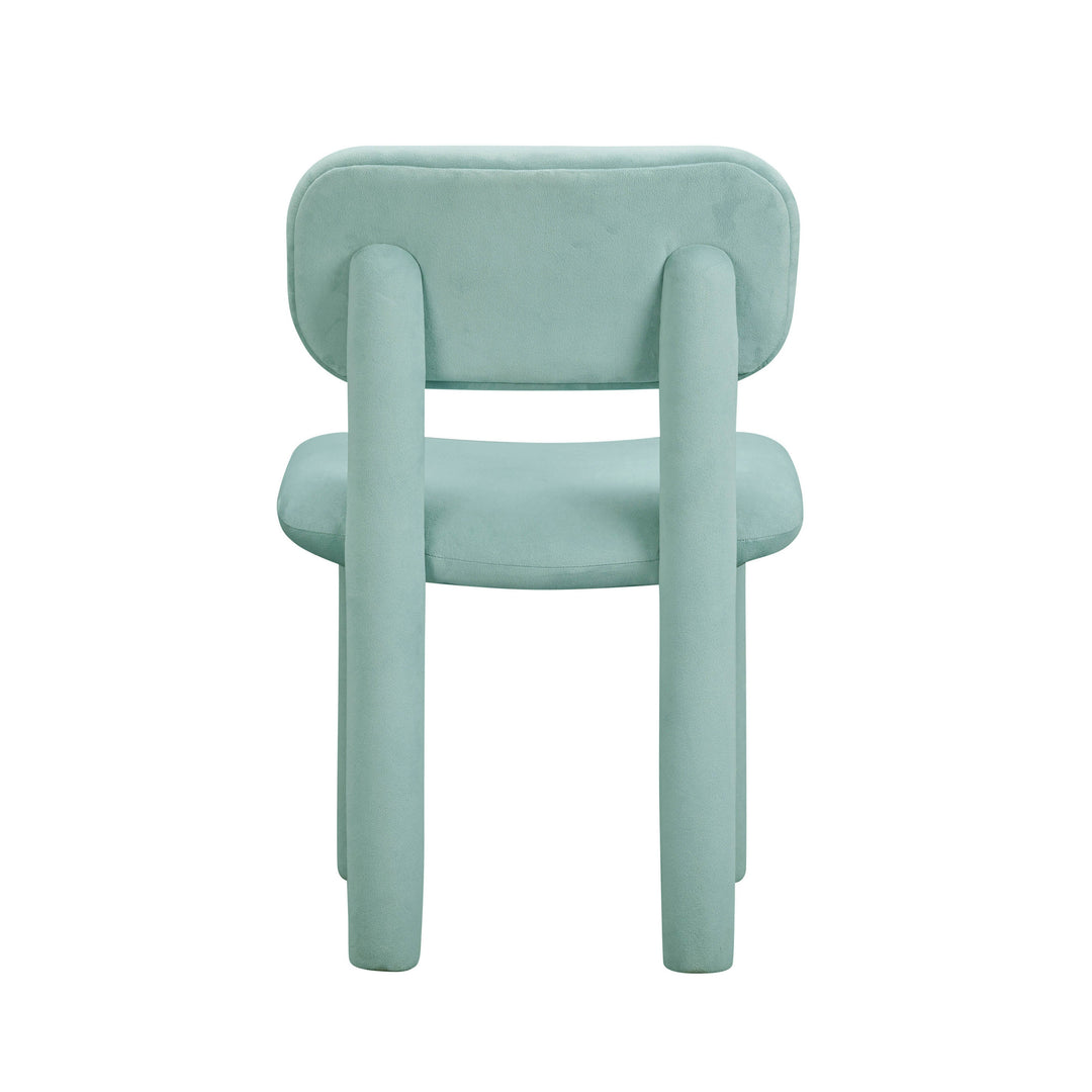 SwayLiving Elise Pale Blue Velvet Dining Chair - Set of 2 DINING CHAIRS