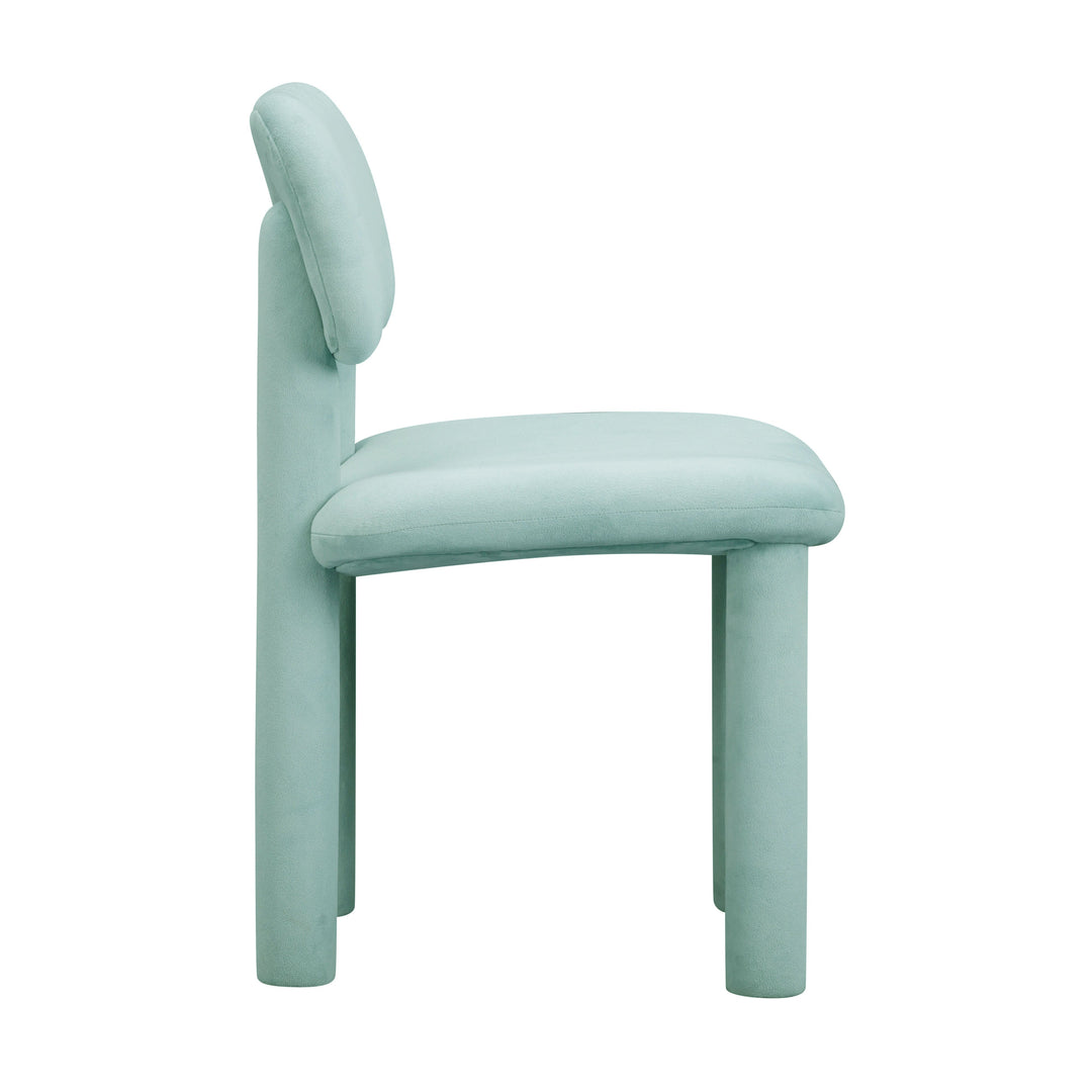 SwayLiving Elise Pale Blue Velvet Dining Chair - Set of 2 DINING CHAIRS