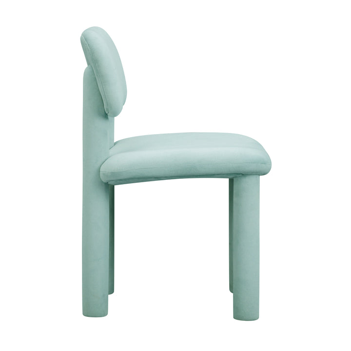 SwayLiving Elise Pale Blue Velvet Dining Chair - Set of 2 DINING CHAIRS