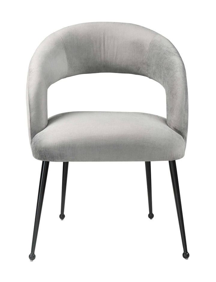 SwayLiving Rocco Slub Grey Dining Chair - Set of 2 DINING CHAIRS