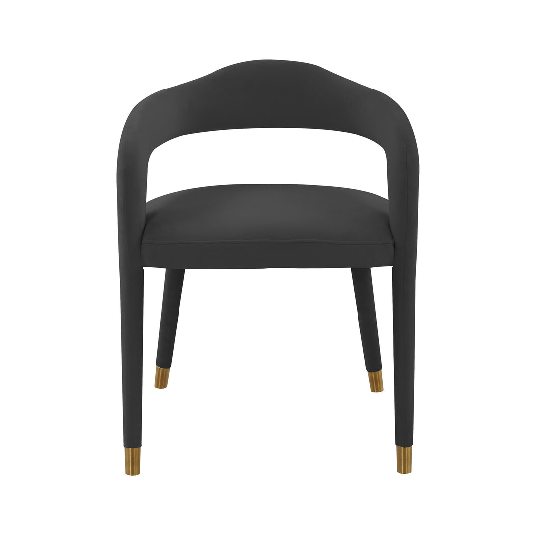 SwayLiving Lucia Black Velvet Dining Chair - Set of 2 DINING CHAIRS