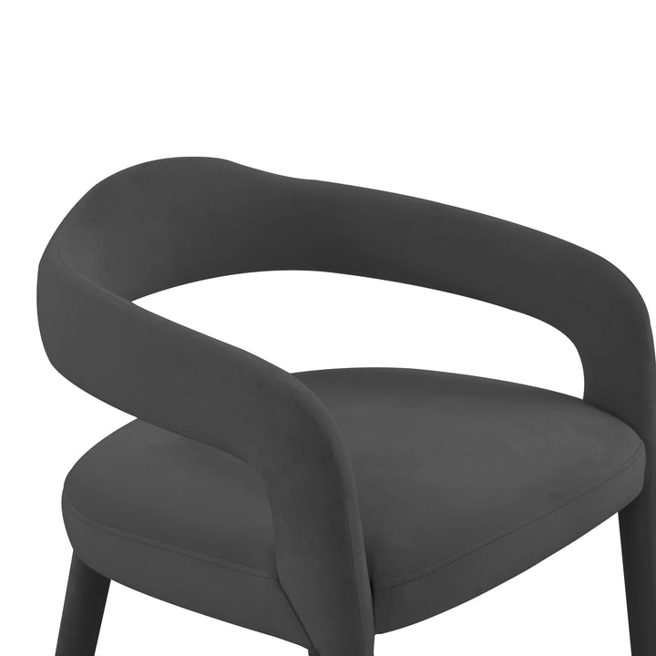 SwayLiving Lucia Black Velvet Dining Chair - Set of 2 DINING CHAIRS