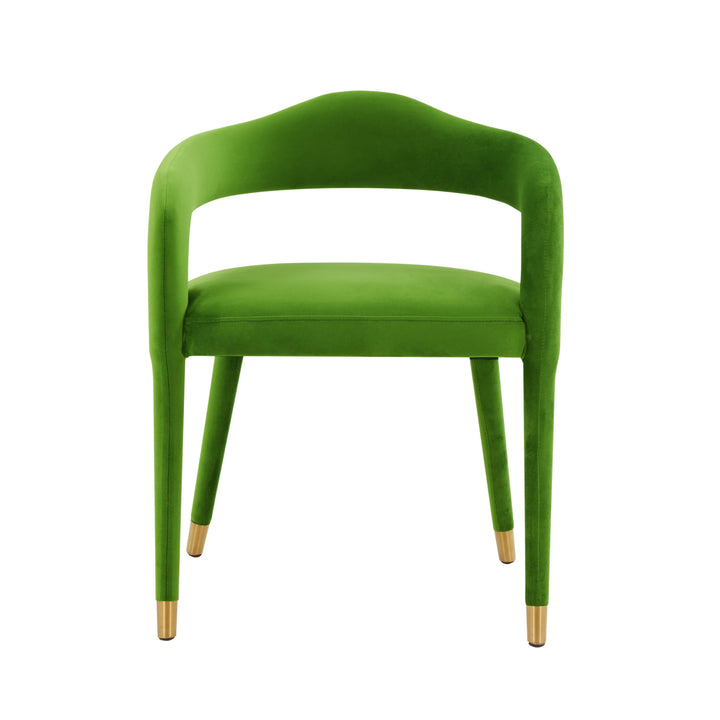 SwayLiving Lucia Green Velvet Dining Chair - Set of 2 DINING CHAIRS