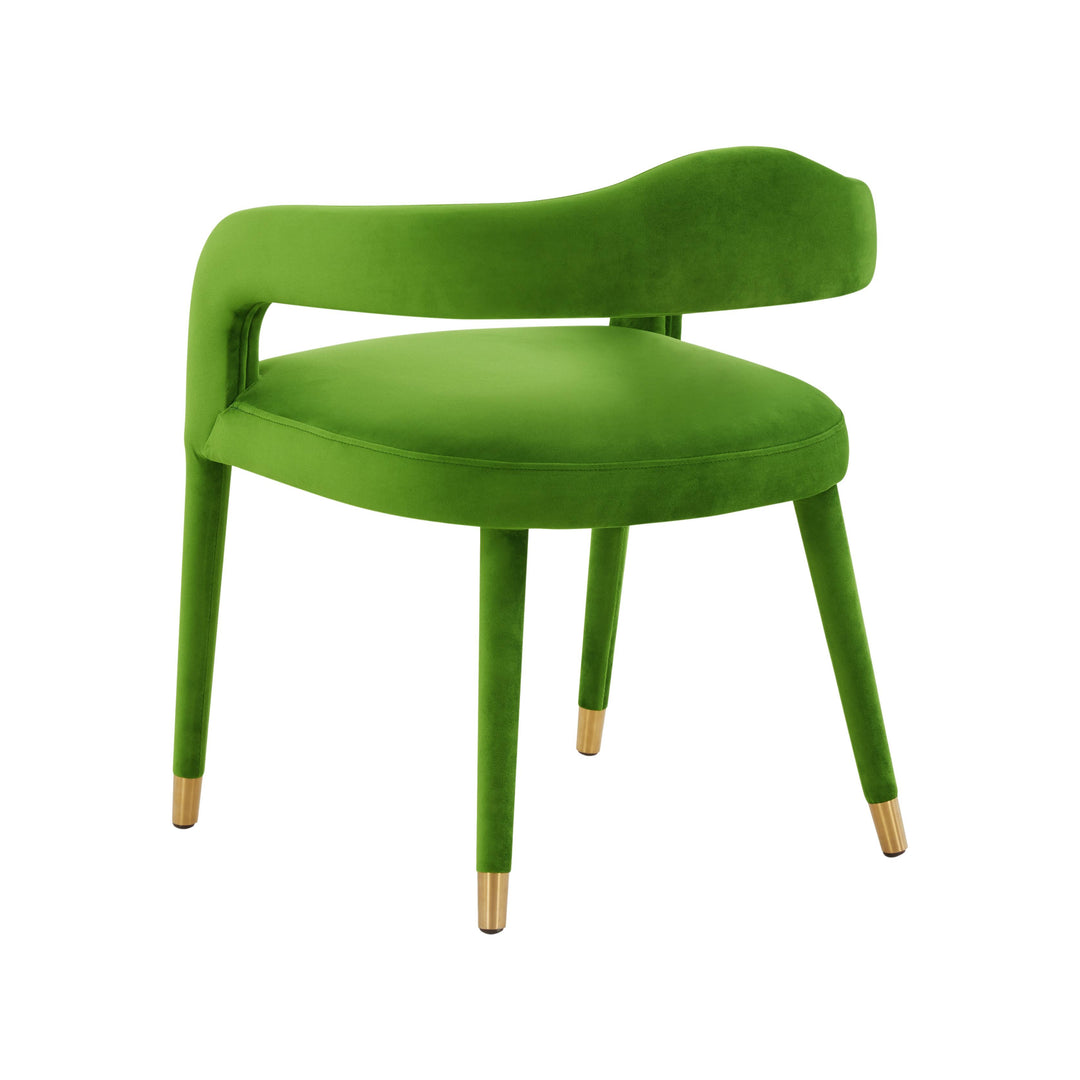 SwayLiving Lucia Green Velvet Dining Chair - Set of 2 DINING CHAIRS