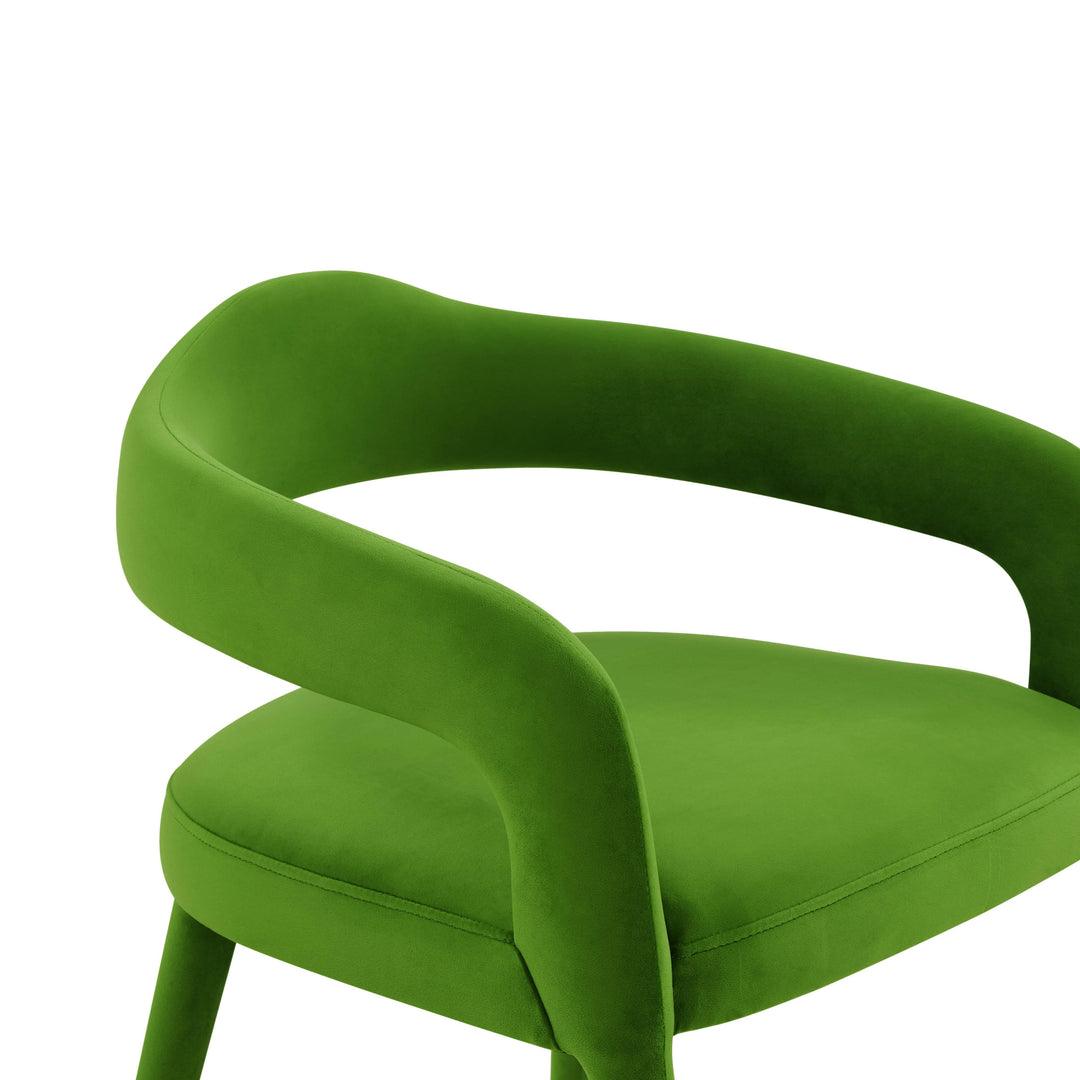 SwayLiving Lucia Green Velvet Dining Chair - Set of 2 DINING CHAIRS