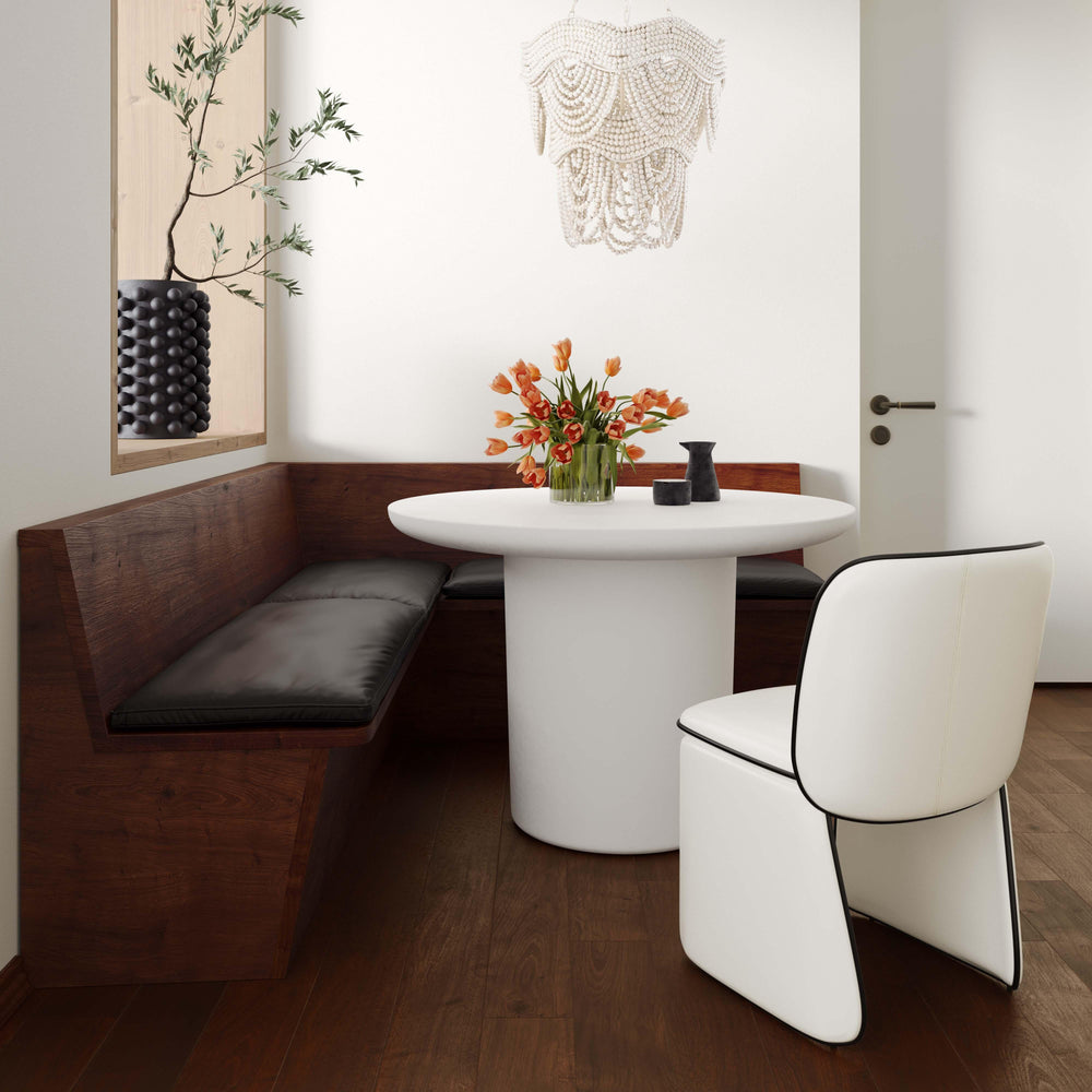 SwayLiving Kinsley Cream Vegan Leather Dining Chair - Set of 2 DINING CHAIRS