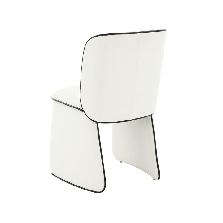 SwayLiving Kinsley Cream Vegan Leather Dining Chair - Set of 2 DINING CHAIRS