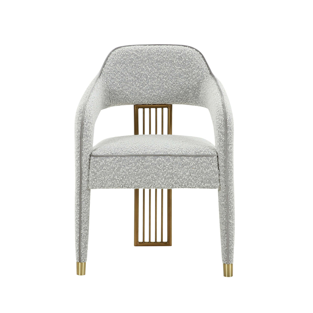 SwayLiving Corralis Speckled Grey Boucle Dining Chair - Set of 2 DINING CHAIRS