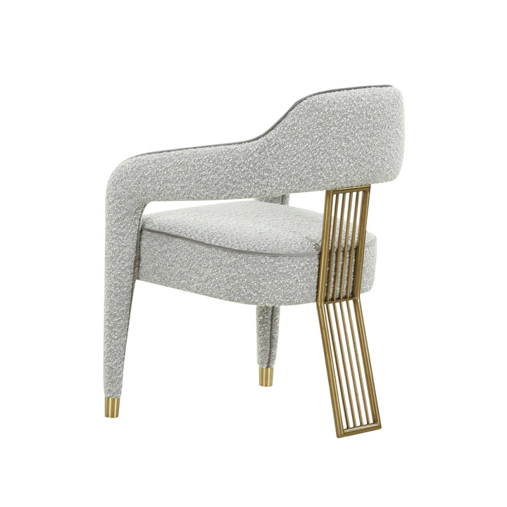 SwayLiving Corralis Speckled Grey Boucle Dining Chair - Set of 2 DINING CHAIRS