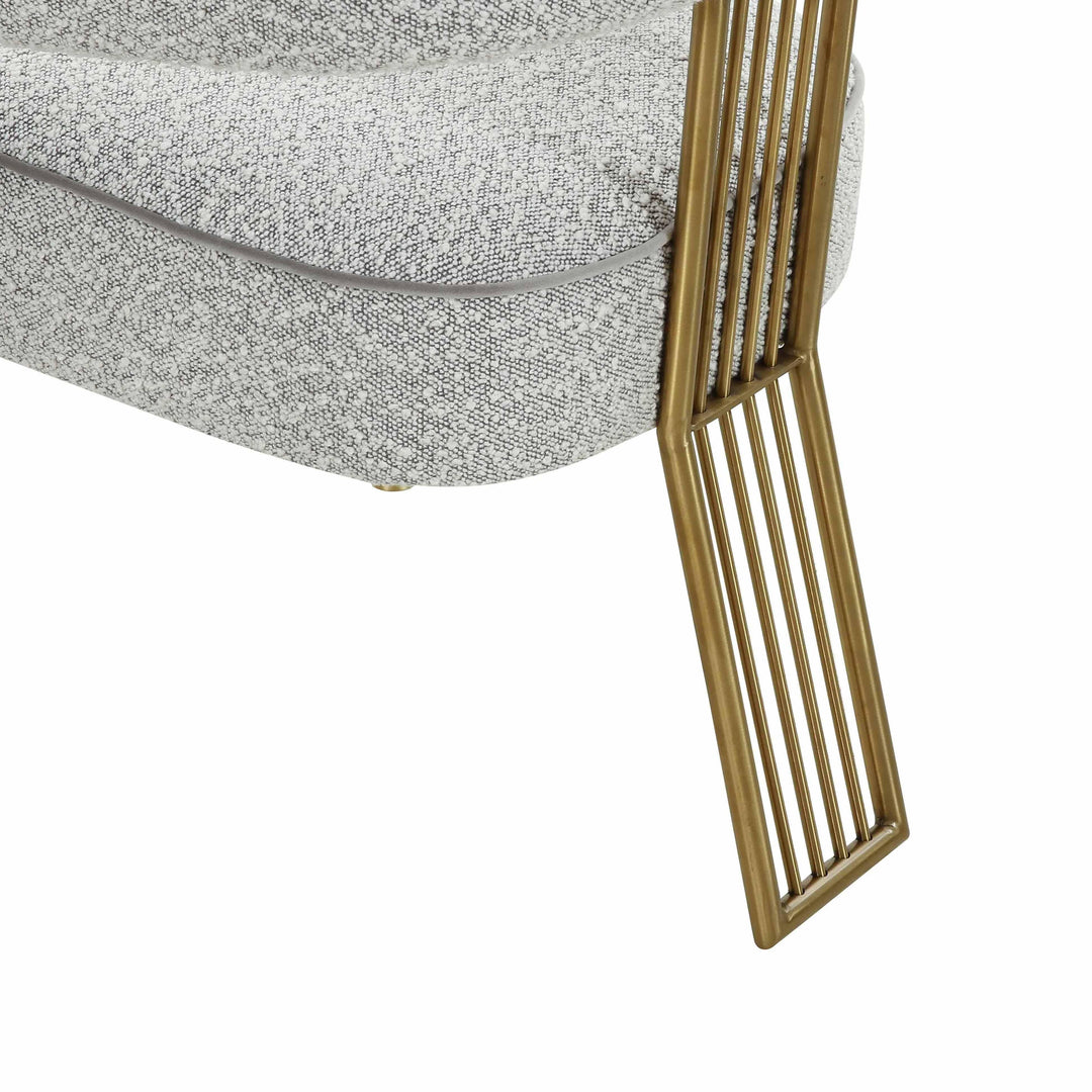 SwayLiving Corralis Speckled Grey Boucle Dining Chair - Set of 2 DINING CHAIRS