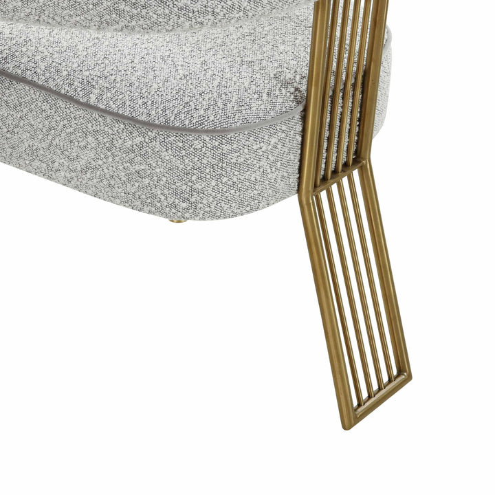 SwayLiving Corralis Speckled Grey Boucle Dining Chair - Set of 2 DINING CHAIRS