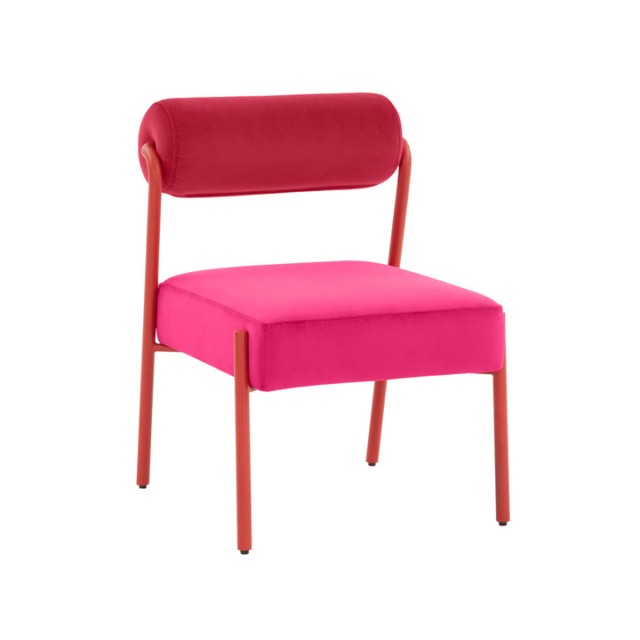 SwayLiving Jolene Hot Pink Velvet Dining Chair - Set of 2 DINING CHAIRS