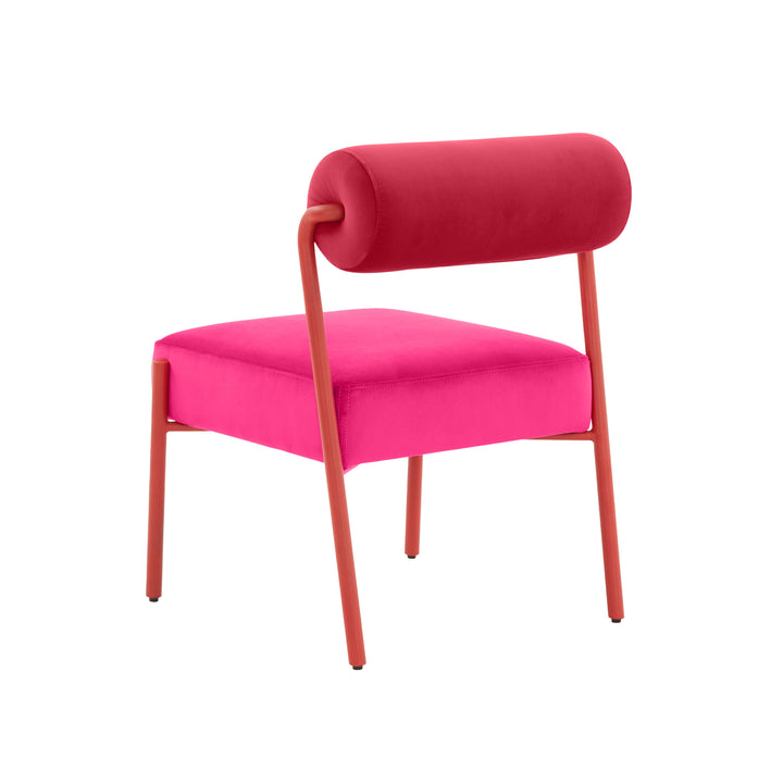 SwayLiving Jolene Hot Pink Velvet Dining Chair - Set of 2 DINING CHAIRS