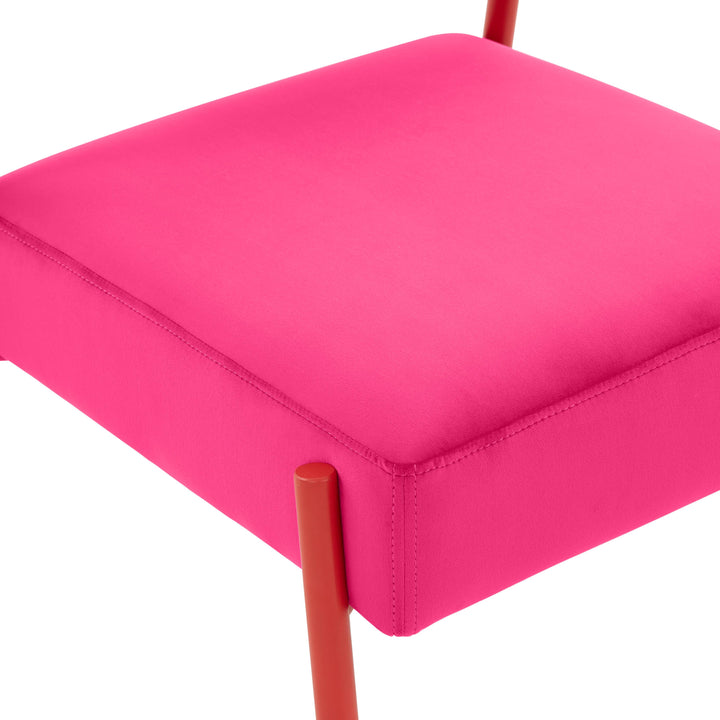 SwayLiving Jolene Hot Pink Velvet Dining Chair - Set of 2 DINING CHAIRS