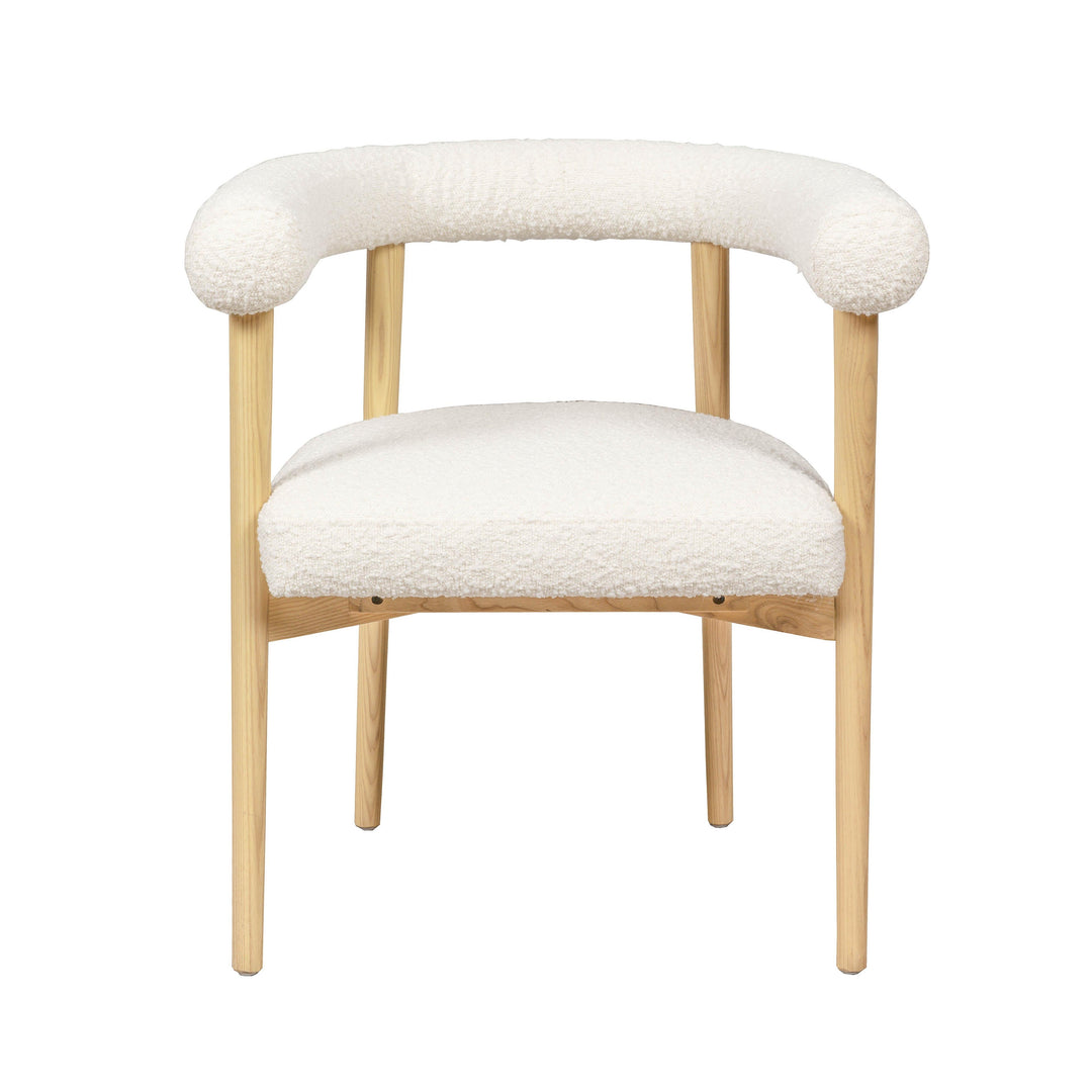 SwayLiving Spara Cream Boucle Dining Chair - Set of 2 DINING CHAIRS