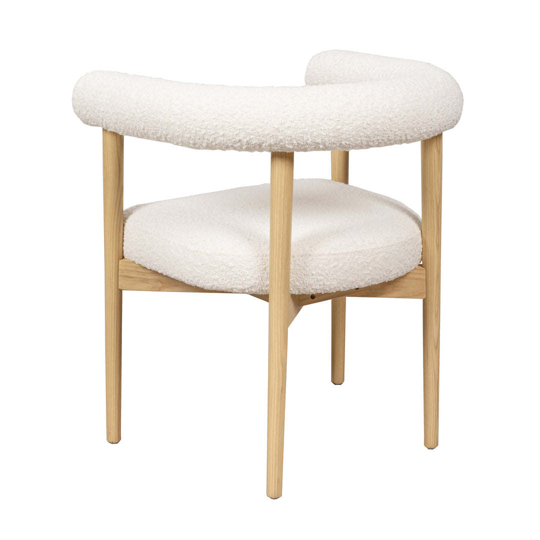 SwayLiving Spara Cream Boucle Dining Chair - Set of 2 DINING CHAIRS